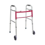Folding Walker/Rollator Two Push Button