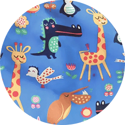 Blue Animal Print